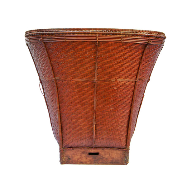 Large Antique Hand-Woven Hilltribe Basket