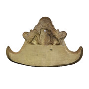 Burmese Bronze Spinning Gong “Kyeezee” with Pair of Mythical Lions