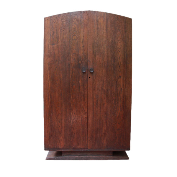 Thai Art-Deco Teak Wardrobe