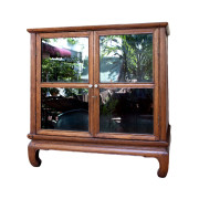 Rare Thai Antique Teak Display Cabinet