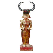 Burmese Mon Teak Carving of the Royal Mother of Pegu "Nakayian" Nat