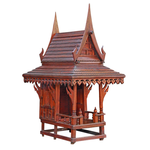 Old Restored Thai Teak Spirit House
