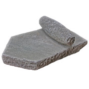 Old Granite Stone with Roller for Grinding Herbs and Spices