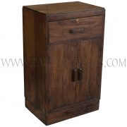 Art-Deco Teak Side Cabinet with Drawer