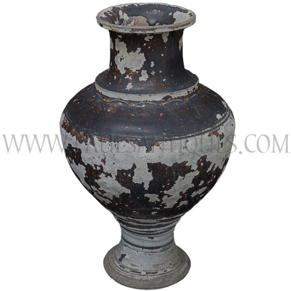 Late Angkor Period Khmer "Classic" Ceramic Jar with Dark Brown Glaze Unearthed in Thailand