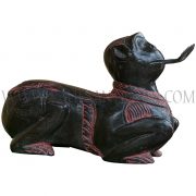 Rare Lacquered Teak Coconut Shredder in the Shape of a Monkey