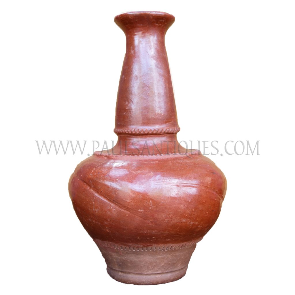 Modern Handcrafted Northern Thai Clay "Namton" Water Vase