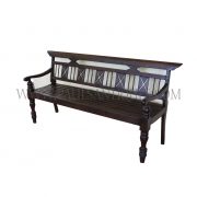Burmese Colonial Teak Garden Bench